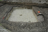 Római kori, földbe ásott szarmata ház