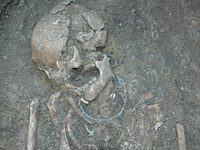 Szarmata női sír részlete - 10. számú lelőhely