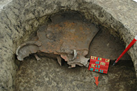 Kora bronzkori kemence maradványa