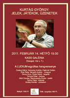 Koncert a 85 éves Kurtág György tiszteletére a Kass Galériában
