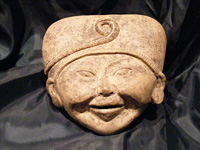 Veracruz kultúrához tartozó un.nevető arc Kr.u 550-950