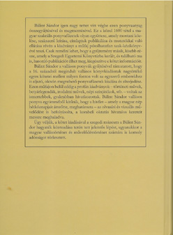 Vallásos füzetek gyűjteménye - Bálint Sándor hagyatékában - hátlap