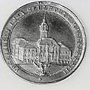 Az 1883-as királylátogatás érme (hátlap)